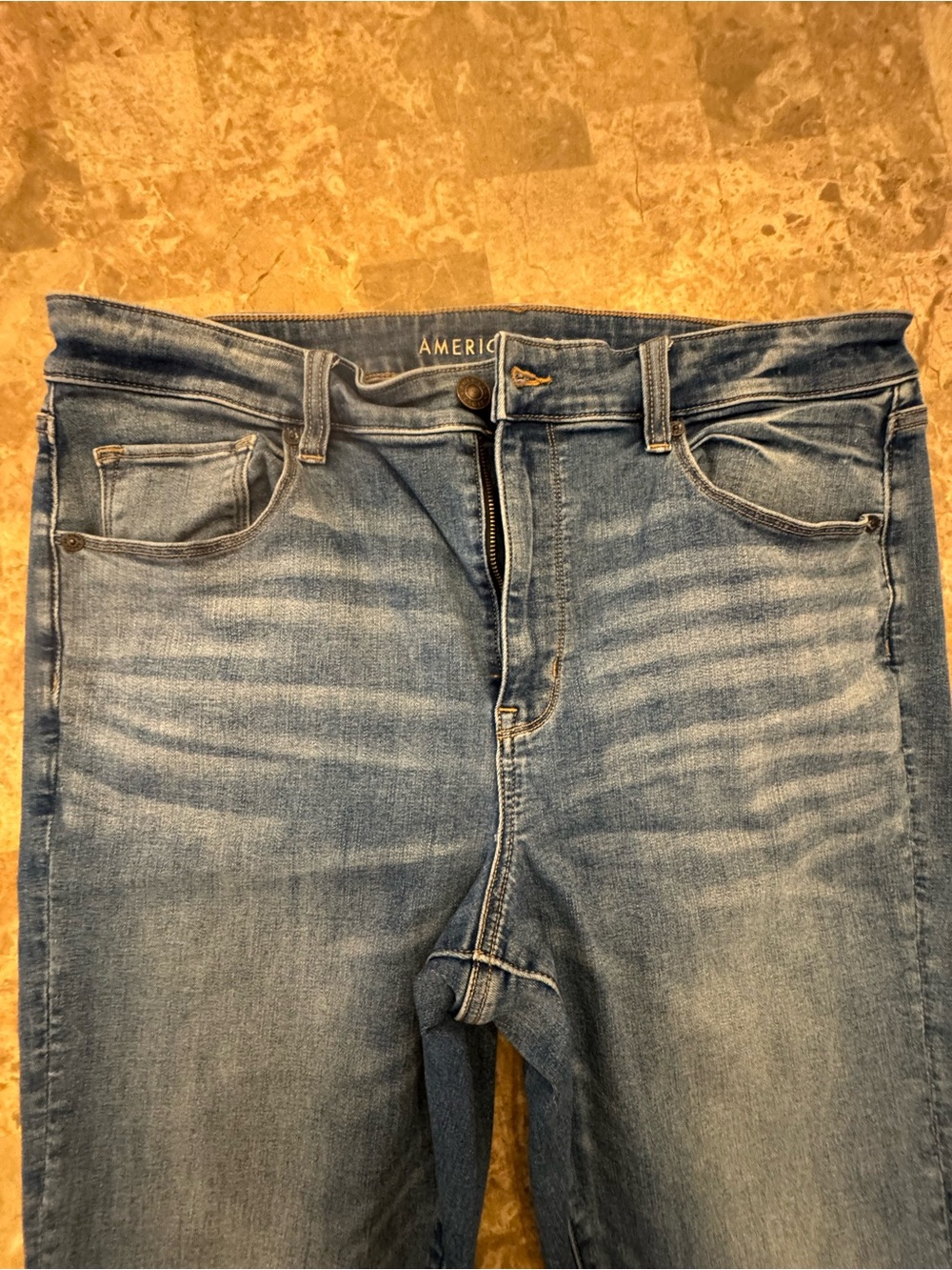 American Eagle Outfitters Hi-Rise Skinny Kick Jeans Size 18 Long - Picture 8 of 10